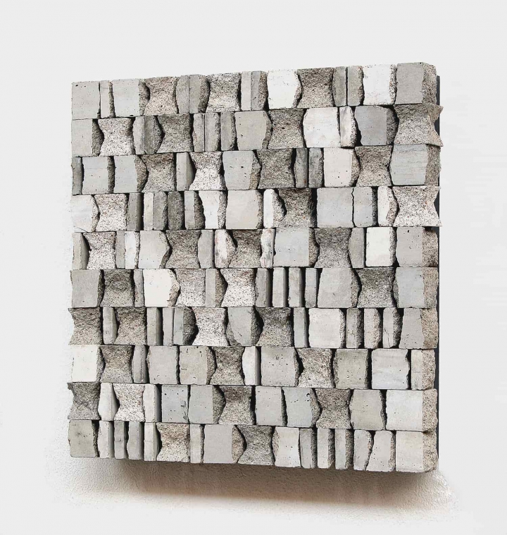 „Concrete“, Beton, Testwürfel, 40 x 40 cm, 2012