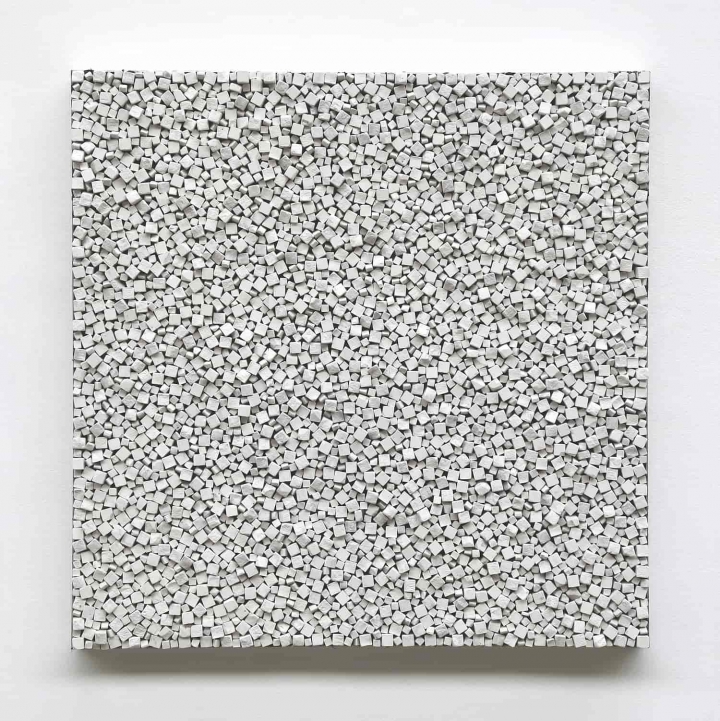 „o. T.“, Kreide, 100 x 100 cm, 2019