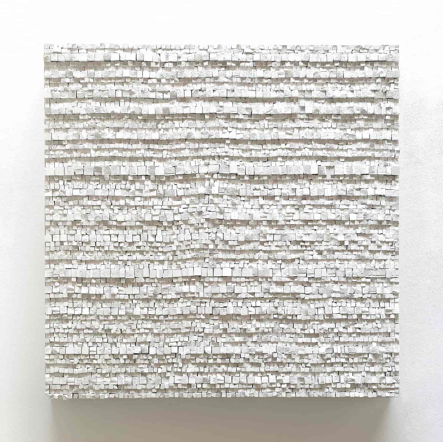 „Muro bianco“, Kreide, 100 x 100 cm, 2016