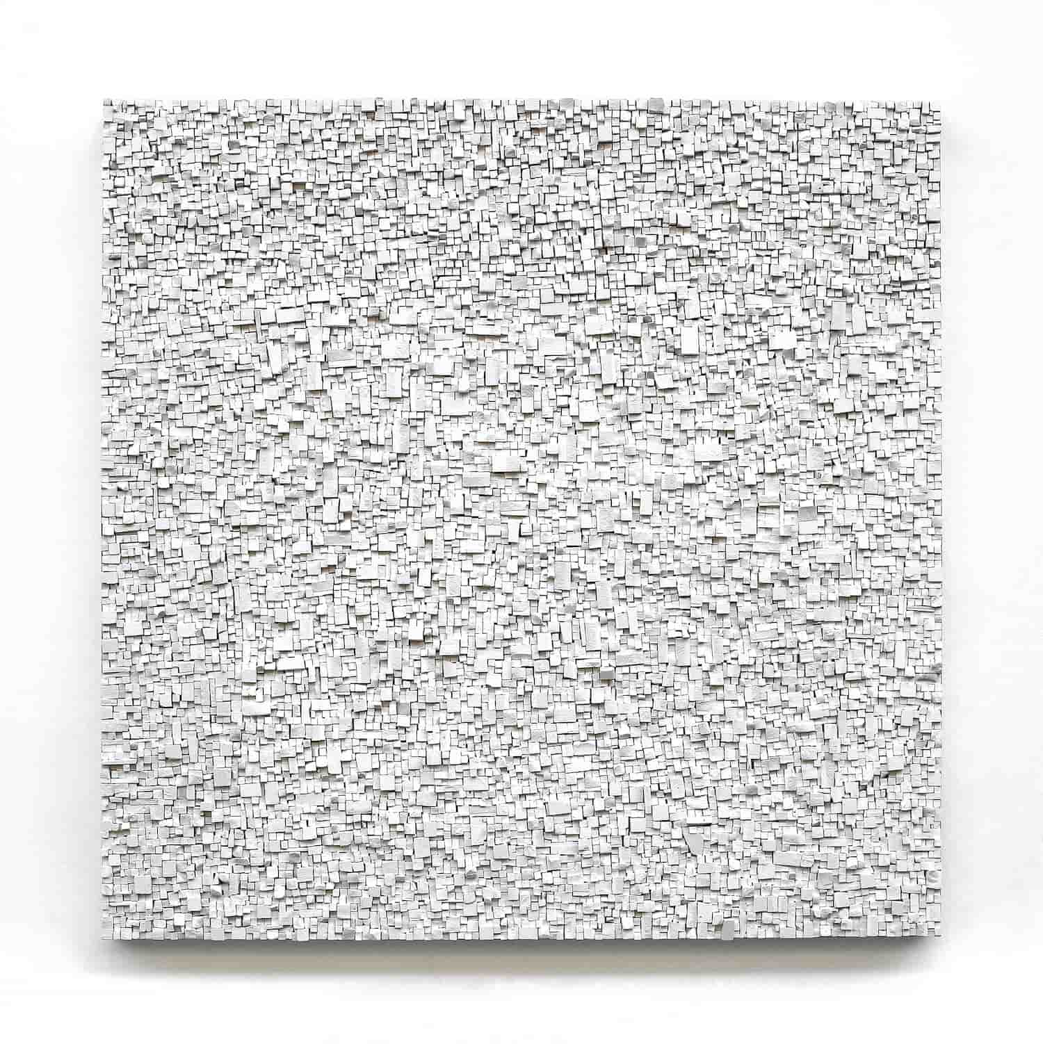 „WEISS“, Kreide, 150 x 150 cm, 2017