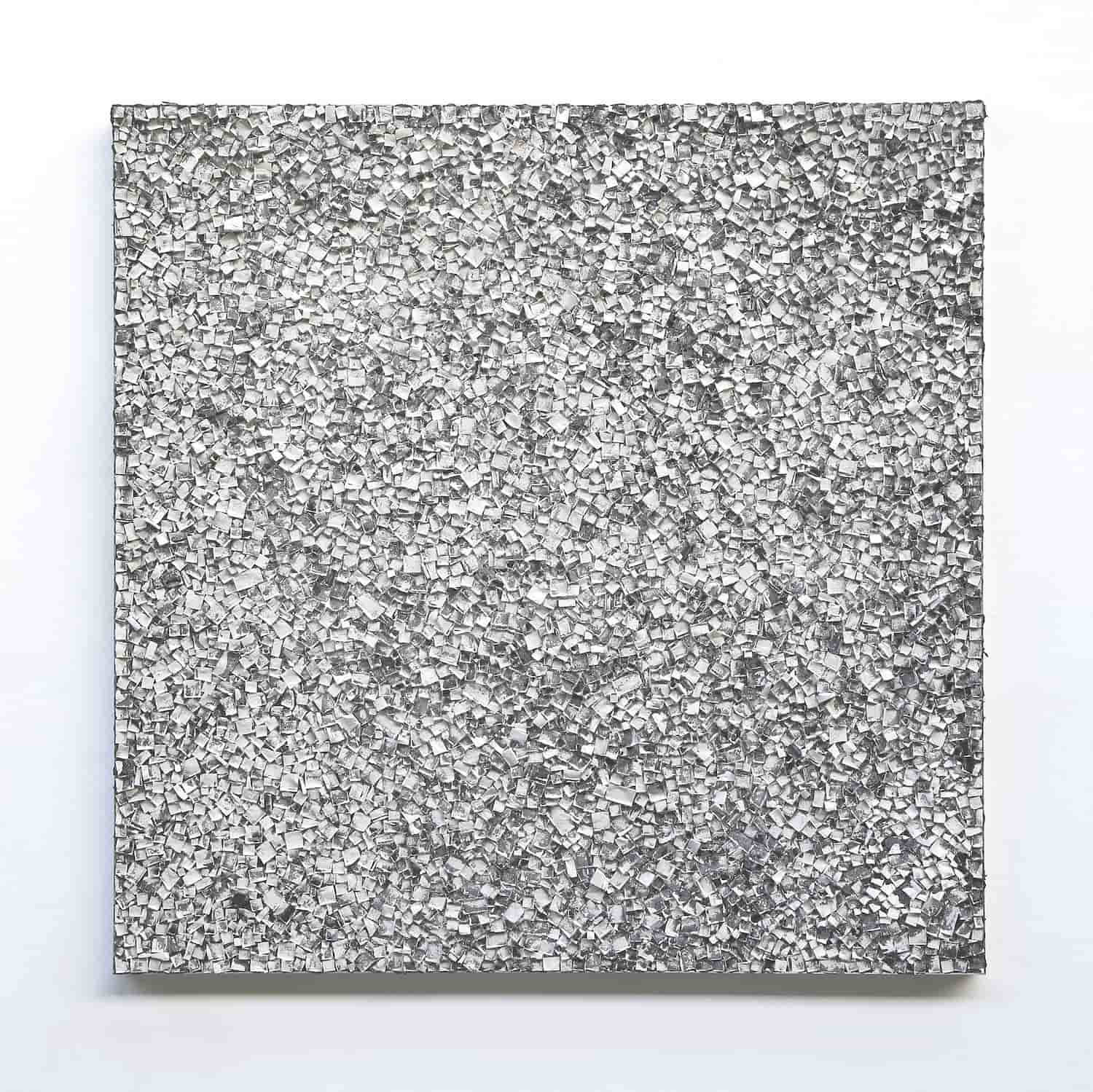 „o. T.“, ABR-Kreideabriss, 150 x 150 cm, 2019