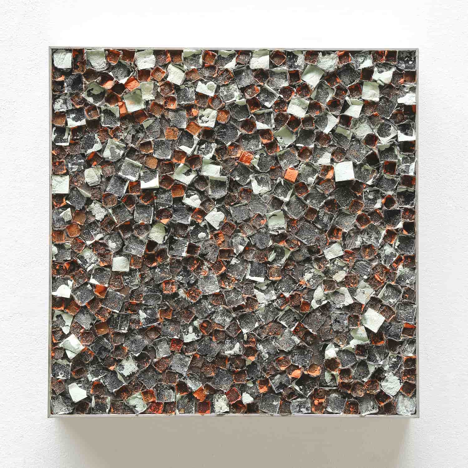 „ABR“, Kreideabriss, 40 x 40 cm, 2019