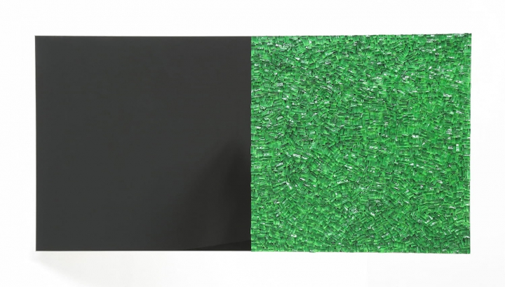 „Glas Duo“, Glas, Farbe, 100 x 200 cm, 2018