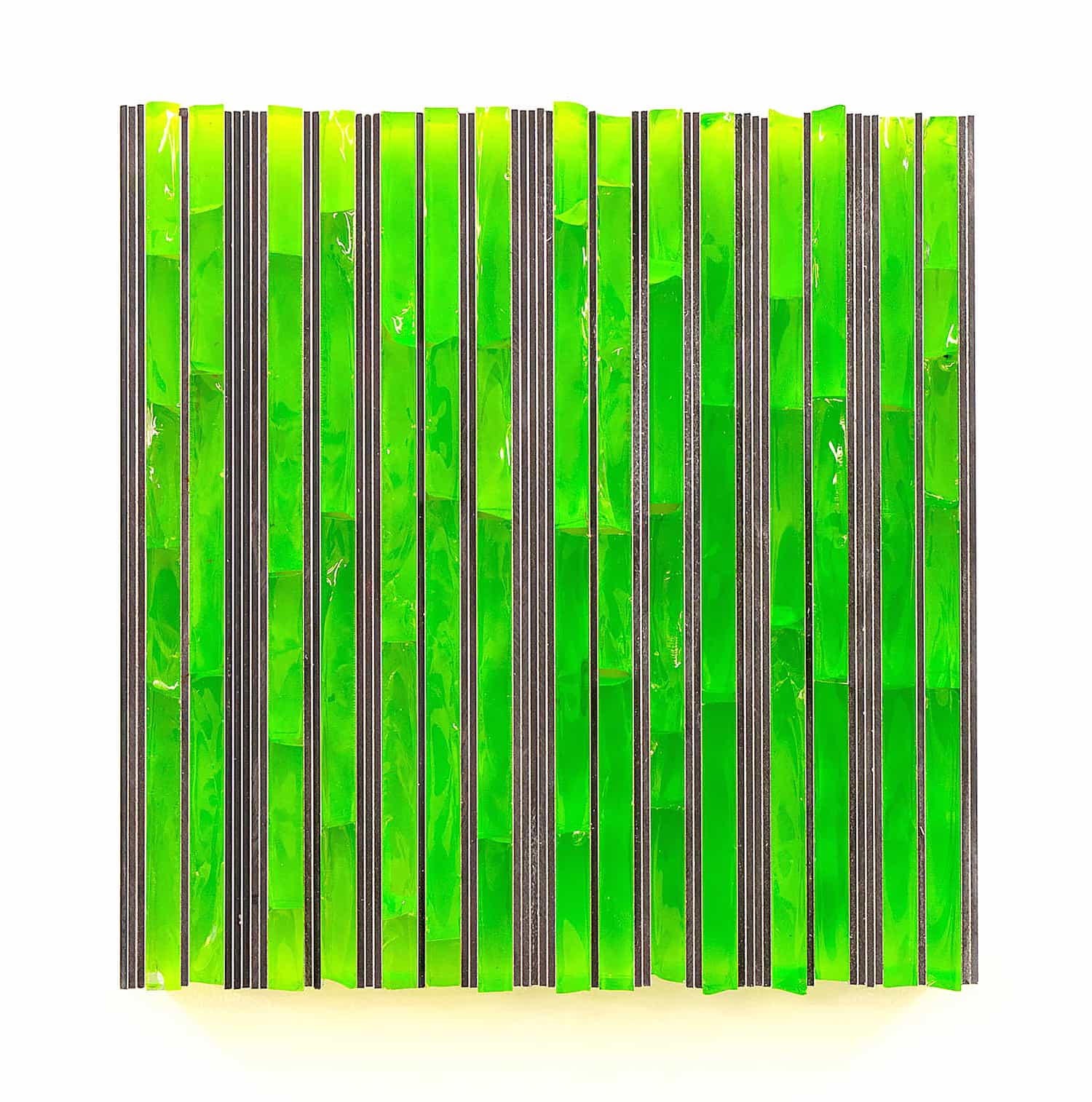 „o. T“, Glas, Aludibond, Farbe, 30 x 30 cm, 2018