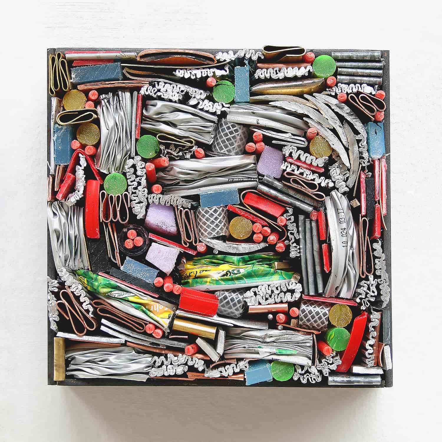 „o. T.“, Recycling, Mix, 20 x 20 cm, 2012