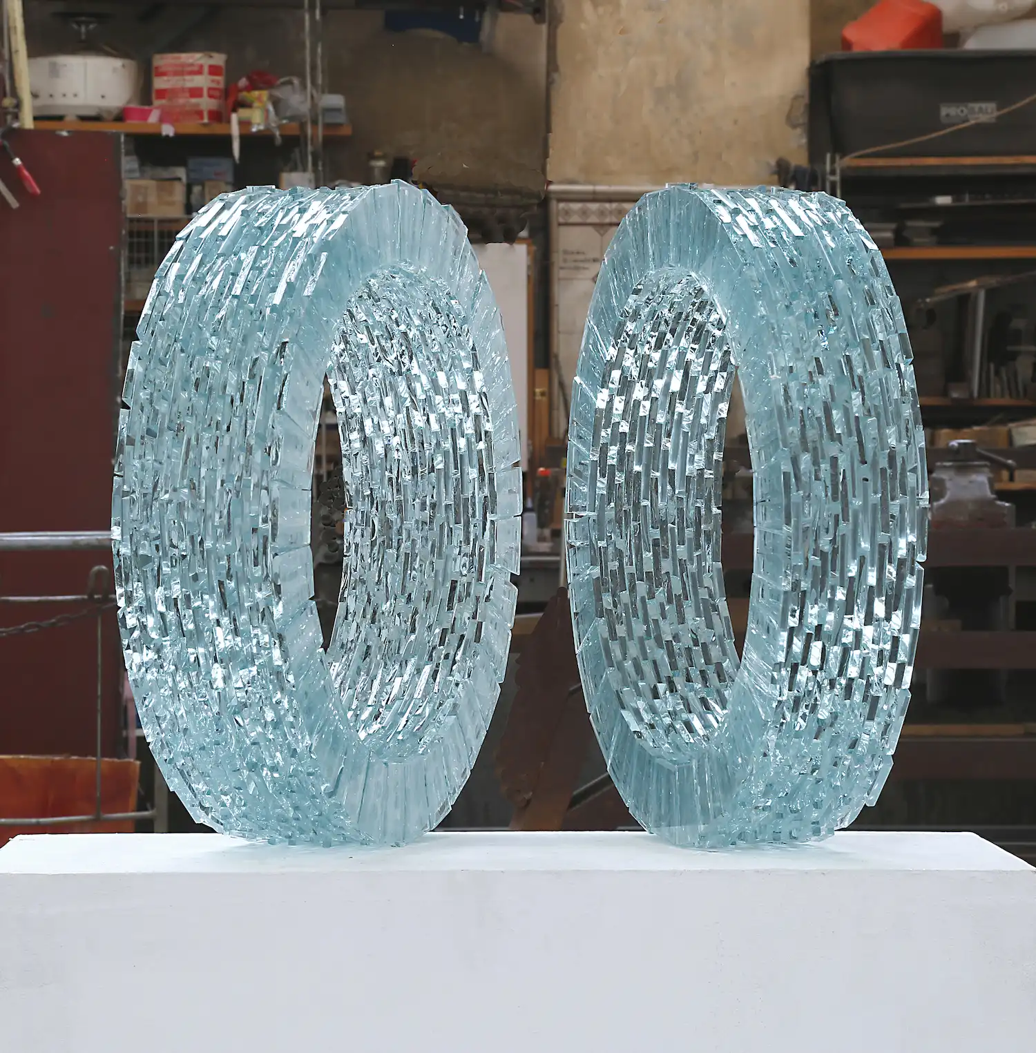 „o. T.“, Glas, 40 x 60 cm, 2020