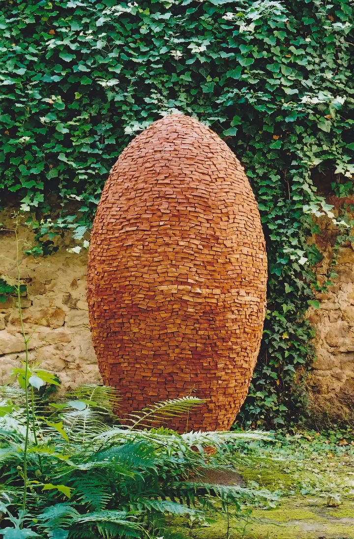„o. T.“, Ziegel, 180 x 75 cm, 2002